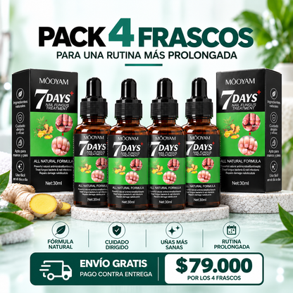 7 DAYS · Sérum reparador para uñas dañadas y amarillentas