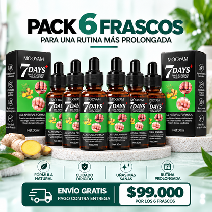 7 DAYS · Sérum reparador para uñas dañadas y amarillentas