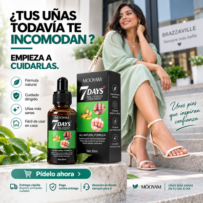 7 DAYS · Sérum reparador para uñas dañadas y amarillentas