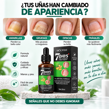 7 DAYS · Sérum reparador para uñas dañadas y amarillentas
