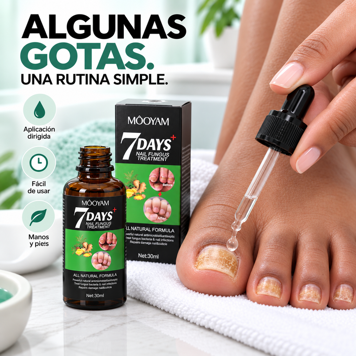7 DAYS · Sérum reparador para uñas dañadas y amarillentas