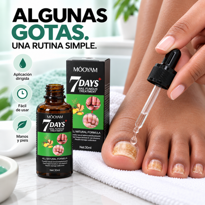 7 DAYS · Sérum reparador para uñas dañadas y amarillentas
